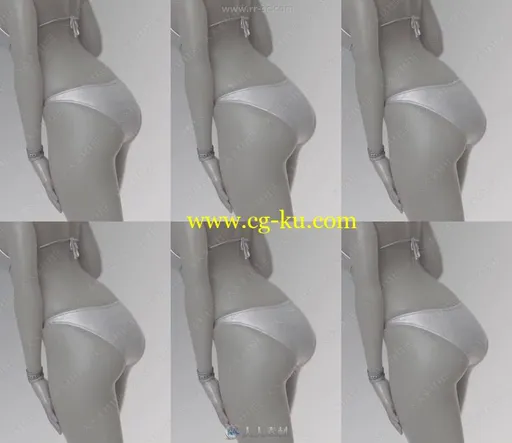 女性完整臀部形状控制3D模型合集的图片2