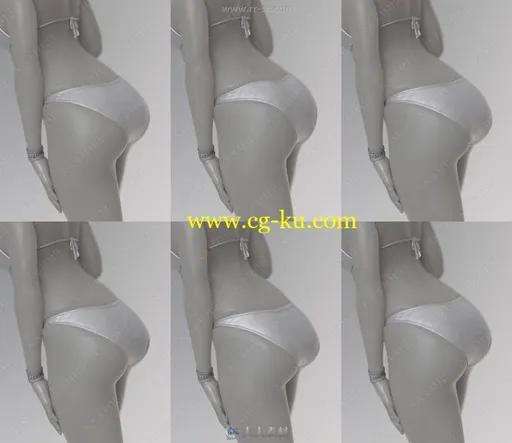 女性完整臀部形状控制3D模型合集的图片3