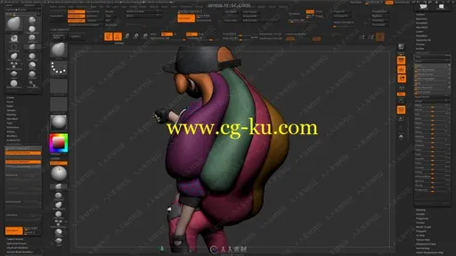 ZBrush与PS二维三维结合角色设计训练视频教程的图片1