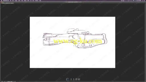 未来派游戏武器机枪数字绘画视频教程的图片2