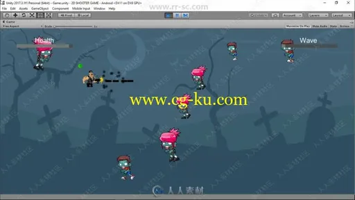 Unity二维2D射击游戏实例制作视频教程的图片1