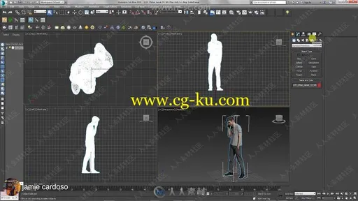 3dsmax三维室内场景人物添加制作视频教程的图片2
