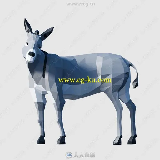 20种不同农场动物低聚3D模型合集的图片2