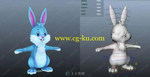 7组卡通风格动物角色3D模型合集的图片3