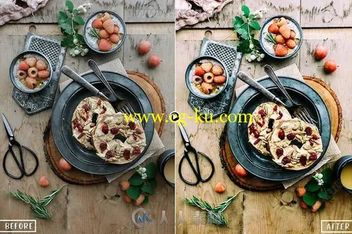 25组美味食物风格摄影后期调色LR预设的图片2