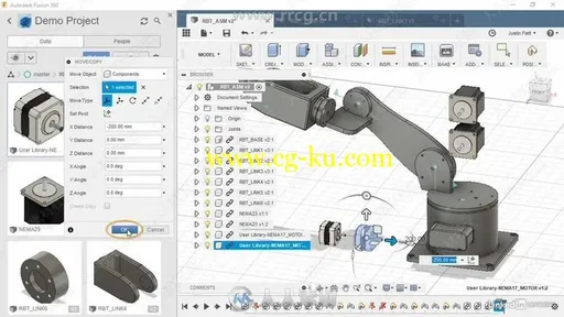 Fusion 360机电一体化设计训练视频教程的图片3