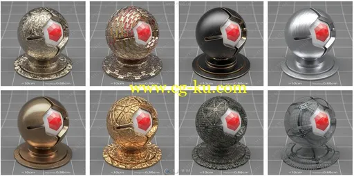163组4K高清C4D Redshift渲染材质合集的图片2
