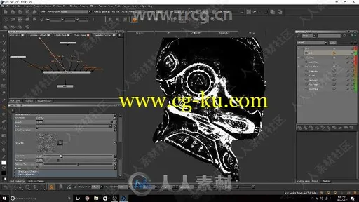 Mari机甲头盔硬表面纹理实例制作视频教程的图片3