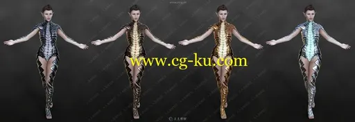 龙女皇超精致完整角色3D模型合集的图片2