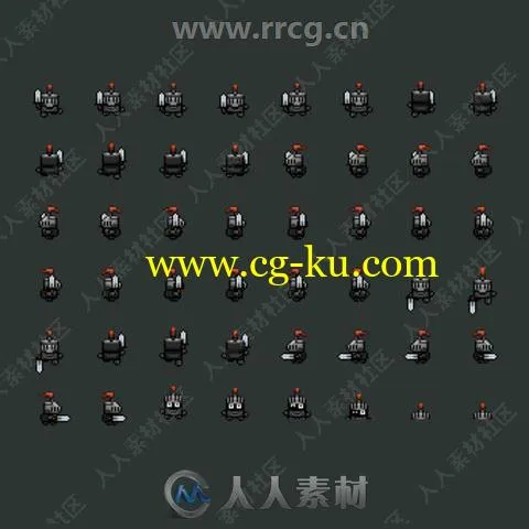 2D像素游戏角色资产与动画Unity游戏素材资源的图片1