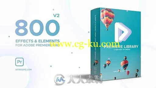 800组影视级转场过渡与艺术特效预设PR模板合集的图片1