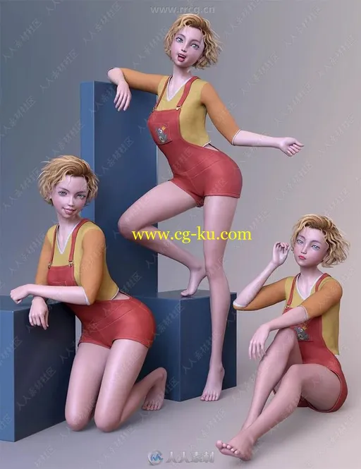 Kanade 8 Pro青春可爱美少女3D模型合集的图片1