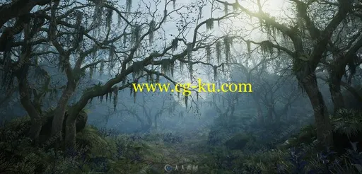 大型游戏植物植被森林环境场景制作视频教程的图片1