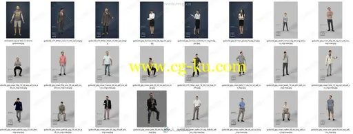 82组高品质各类型人物角色3D模型合集的图片1