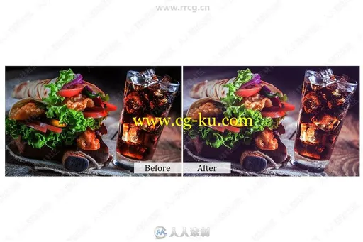 80组食物美食摄影后期调色PS动作的图片1