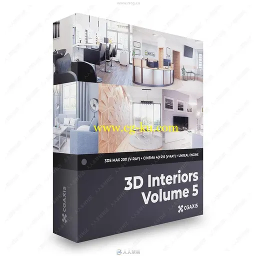 5组高品质室内家居设计场景3D模型合集 CGAxis第5季的图片1