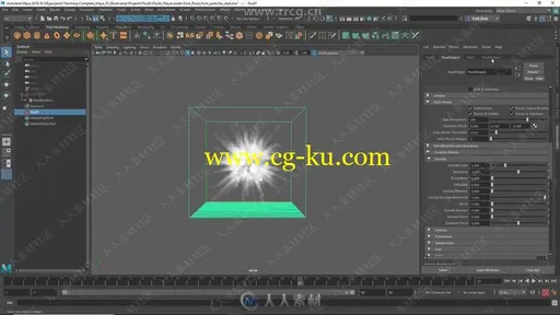 Maya流体与粒子特效实例制作视频教程的图片1