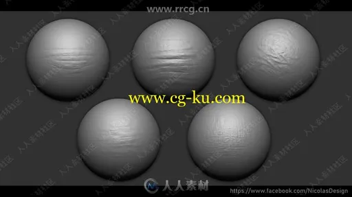15组手部皮肤纹理雕刻Zbrush笔刷合集的图片3