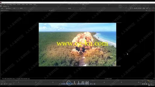 Houdini爆炸粒子特效制作工作流程视频教程的图片1