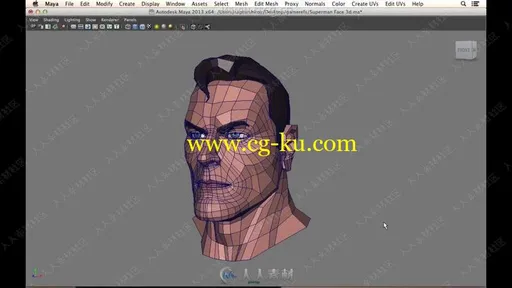 Maya角色面部3D建模基础训练视频教程的图片3