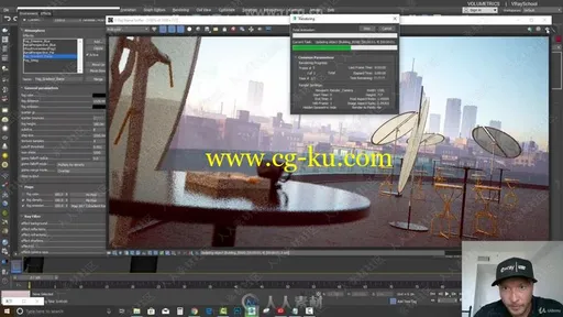 3dsmax中VRay NEXT渲染器全面核心技术训练视频教程的图片3