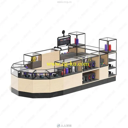 25组展台售货亭摊位等3D模型合集 CGAxis第118期的图片2