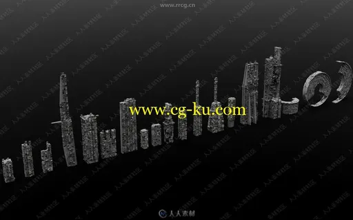 19组未来科幻城市场景建筑3D模型合集的图片2