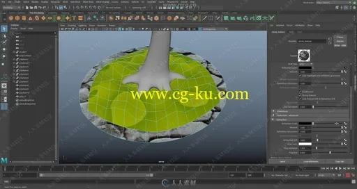 Maya可通风格树木实例制作视频教程的图片2