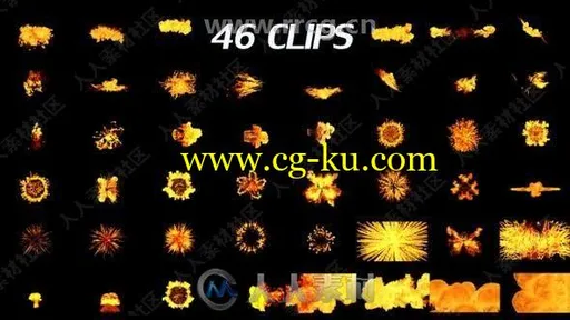 46组超级火焰爆炸高清带通道视频素材合集的图片1