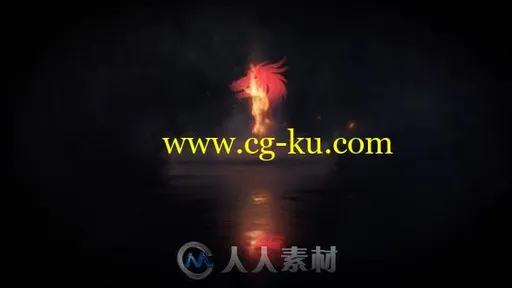 火焰浪潮Logo演绎动画AE模板的图片1