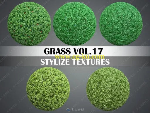 2K高清草地草丛手绘游戏纹理贴图合集的图片1