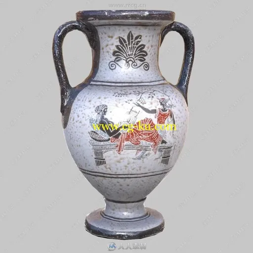 7组瓷器装饰花瓶3D模型合集的图片2