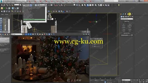 3dsmax与Vray圣诞节场景后期制作视频教程的图片3