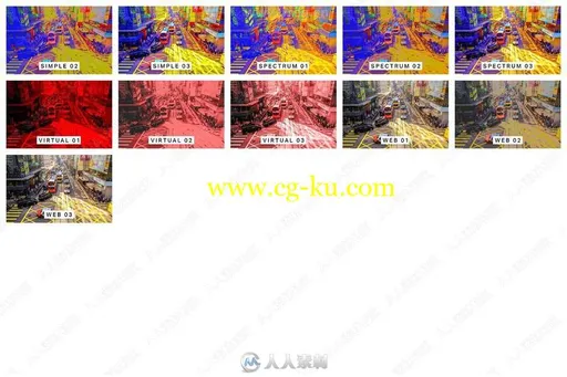 36组复古像素色彩调色艺术LUTs与LR预设合集的图片2