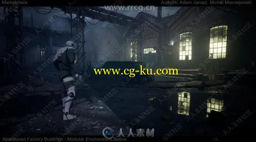 废弃厂房黑夜白昼完整环境场景Unreal游戏素材资源的图片3