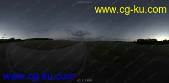 7组黄昏郊外公路16K高清HDRI全景贴图合集的图片1