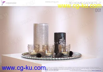 80组高品质家庭小饰品装饰3D模型合集的图片1