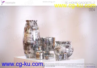 80组高品质家庭小饰品装饰3D模型合集的图片2