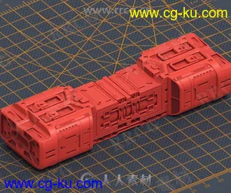 8组科幻机甲战士硬表面3D模型合集的图片2