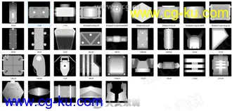 300组科幻机械硬表面Zbrush Alpha画笔合集的图片2
