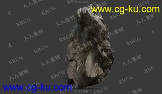 14组高精度岩石3D模型与PBR贴图合集的图片1