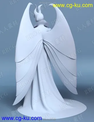 女版仙女传说蝙蝠女巫造型服饰3D模型合集的图片3