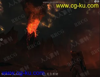 火山爆发烟熏现场天空预设3D模型合集的图片3