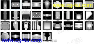 300组Zbrush硬表面Alphas画笔库合集的图片2