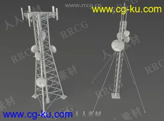 20组高质量卫星天线接收器3D模型合集第一季的图片2