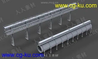 15组高质量工业管道3D模型合集的图片2