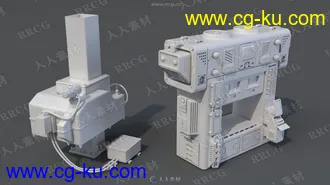 20组高质量工厂生成设备机器相关3D模型合集的图片1