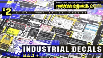 350组工业产品包装贴花提示信息标识PSD合集的图片2