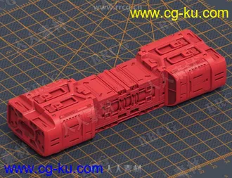 8组高质量科幻高达机甲机器人零件组件3D模型合集的图片2