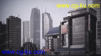 未来派科幻城市建筑景观3D模型合集的图片2